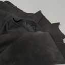 Xscape Women's Techno Scuba Criss Cross Halter Neck Ruffle Floor Length Dress, 4 Petite, Black 