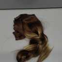 ORIGEN Clip in Hair Extensions Real Remy Human Hair Chocolate Brown to Caramel Blonde Highlights Straight Hair for Women 7pcs 120g 16 Inches ((4/27)/4)