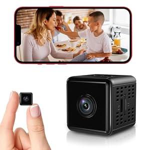 Hidden Camera,1080P WiFi Spy Camera with Night Vision & Motion Detection, Wireless Security Camera for Pet/Baby/Nanny, App Live Feed Smallest Smart Home Monitor