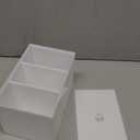 Tampon Box for Bathroom, Tampons and Pads Storage Holder, Women Period Organizer Container, White