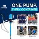 Macnaught BOP Battery Operated Oil Pumps - 16 to 55 Gallon, 5FT Hose, On-Demand Nozzle for Oil, ATF, Coolant, Hydraulic Fluids  (16-55 Gal Complete Starter Kit)