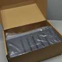 LUKETURE Desk Side Storage, 2 Tier Steel Hanging Organizer, No Drill Side Desk Organizer, Laptop Holder, with Pen Holder, Hanging Table Storage for Office Home, Fits Flat Edge Tables 0.3" to 2.8" (Black)