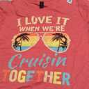 Cruise Ship Vacation Friends Buddies Couples Girl I Love It T-Shirt Large 
