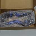 For Suzuki GSXR 600 750(2006-2024) 1000R(2009-2024) GSX-R 1000(2005-2006) Motorcycle Clutch Lever Folding Extendable Adjustable Handlebars Brake and Clutch Levers Set(Blue)
