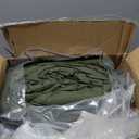 Zzlpp King Size Comforter Set 7 Pieces, Olive Green Seersucker Bed in a Bag with Sheets, All Season Bedding Sets with 1 Comforter, 2 Pillow Shams, 2 Pillowcases, 1 Flat Sheet, 1 Fitted Sheet