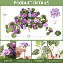 Hommyea Artificial Flowers for Outdoor Decor 2 Pcs Silk Fake Flowers, UV Resistant Faux Flowers for Outdoor Planters No Fade Spring Summer Flowers for Home Porch Garden Patio Yard Decorations