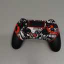 SZDILONG Upgraded Wireless Controller for Ps4 Gamepad Compatible with Ps4/Pro/Slim/Windows PC,Joystick for PS4 with Touchpad/Stereo Headphone Jack/Six-axis Motion Control/Charging Cable (Skull)