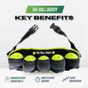 Premium Pickleball Ball Buddy Hands-Free Pickleball Holder + Bonus Keychain