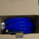 25FT Heated Water Hose for RV,Heated Drinking Water Hose with Thermostat,Lead and BPA Free,1/2" Inner Diameter,Temperatures Down to -40F Self-Regulating,Blue Appearance