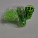 12 Pcs St. Patrick's Day Shot Glass Necklace Green Shamrock Shot Glass on Beaded Necklace Plastic Disposable Shot Necklace Cups for Saint Patrick's Day Party Decorations Festival Supplies