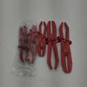 zipelo Hose Clamp Pliers, 6 Pack 3 Size Line Pinch Clamps Set, Plastic Hose Pinching Off Pliers for Automotive Radiator, Brake, Gas, Coolant Hoses and Fuel Lines (Red)