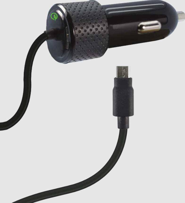 ZGear 28.8W USB-C Adaptive Fast Charge Car Charger - Black