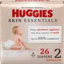 Huggies Size 2 Diapers, Skin Essentials Baby Diapers, Size 2 (12-18 lbs), 26 Count
