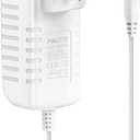 PAUTIX 24V DC Power Supply Adapter 2A 48W Low Voltage Converter LED Driver Transformer with 5.5 x 2.1mm US Plug for LED Strip,COB LED Lighting,CCTV Camera,Suit 1.5A 1A 0.5A Device Power Source(White)