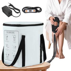 WARONE Cold Therapy System, Portable Ice Therapy Machine,Low-Decibel Operation,Portable Ice Machine for Knee After Surgery,for Knee Replacement, for Sports Injuries, Sprains