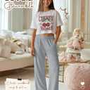 YooAurvox 4 Pack Girls Straight Leg Pants Elastic Waist 5-16 Years Causal Trousers Kids Loose Lounge Sweatpants with Pockets(Light Gray, Heather Gray, Dark Gray, Black,9-10 Years)