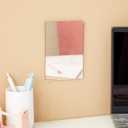 Juvale Locker Mirror Magnetic - 4 x 6 in, Silver Acrylic, Rectangular, Set of 2 - Magnetic Mirror for Locker Accessories & Office Use - Shatterproof & Rounded Corners for School & Office