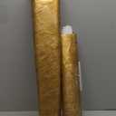 Very Berry Sticker Gold Peel and Stick Wallpaper (15.7" x 118", 2 Pack) Contact Paper Peel and Stick, Decorative Gold Wallpaper for Cabinets, Drawers, Furniture & Walls