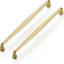 Ravinte 10 Pack 7-1/2 Inch Brushed Brass Kitchen Cabinet Handles Solid Zinc Alloy Cabinet Pulls Cupboard Hardware Drawer Handles