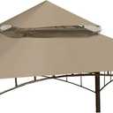 ONTHEWAY Replacement Canopy roof for Target Madaga Gazebo Model L-GZ136PST (Beige1)