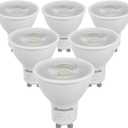 DEWENWILS 6-Pack GU10 LED Light Bulb, Dimmable 5000K Daylight GU10 Bulb Replacement for Track Lighting, 7W(50W Equivalent) LED Bulbs for Living Room, Kitchen Range Hood, Bathroom, 500LM