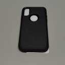 Diverbox for iPhone X Case/iPhone Xs Case [Shockproof] [Dropproof] [Tempered Glass Screen Protector ] Heavy Duty Protection Phone Case Cover for Apple iPhone X/XS (Black)