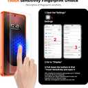 SUPFINE Magnetic for Samsung Galaxy S25 Ultra Case with Screen Protector, (Built-in Magnets) (Military Grade Drop Protection) Slim Translucent Shockproof Phone Case,Orange