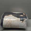 Yogeneg King Size Quilt Set,White Gold Floral Botanical Pattern Black Bedding Set,3 Piece Lightweight Soft Summer Bedspread Coverlet with 2 PIillow Sham for All Season(Black Floral,110"x96")