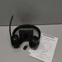 (Upgraded Version) Wireless Headset, Bluetooth Headset with Noise Cancelling Microphone, Best Headphones with Mic Mute & USB Dongle for PC/Computer/Laptop/Cell Phones/Remote Work/Call Center (Black)