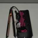 Annlary Hair Straightener, 1 Inch Flat Iron Hair Straightener and Curler 2 in 1, Professional Ceramic Ionic Dual Voltage Flat Iron with Anti-Iron Silicone for Less Frizz, Shinier & Smoother Hair (Matte Black)