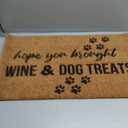Funny Coir Welcome Mat - 30 x 18 inch, Non-Slip Outdoor Coir Doormat with PVC Back