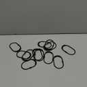 2 Lb. Depot Wide Shower Curtain Ring - Set of 12 Easy Glide and Rust-Proof Rollers - Stainless Steel Shower Curtain Hooks Black for Straight and Curved Rods - Decorative and Durable for Any Bathroom