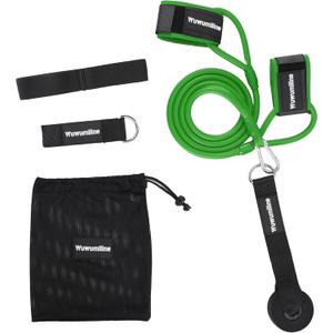 Baseball Softball Resistance Bands with Baseball Swing Trainer Band, Arm Strength Training Equipment Exercise for Flexibility and Throwing Velocity for Pitching Trainer with 5 Accessories(20lbs)