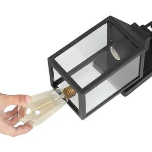 classy leaves Black Farmhouse Outdoor Wall Lights, Exterior Anti-Rust Waterproof Wall Mount Sconce Lantern Light Fixture with Clear Glass Shade for Porch, Patio, Froot Door, Garage