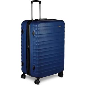 Amazon Basics 30" Hardside Large Checked Luggage with Multi-directional Wheels, Expandable for Up to 15% More Space, Scratch-Resistant Hardshell, Navy Blue