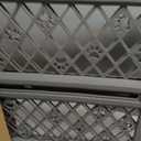 MYPET North States Paws Portable Pet Gate: 26-40" Wide. Pressure Mount. No Tools Needed. Made in USA, 23" Tall, Expandable, Durable Dog Gates for Doorways, Fieldstone Gray