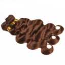 26 28 30 Inch Chocolate Brown Body Wave Human Hair Bundles #4 Body Wave Bundles Unprocessed Brazilian Mixed Length Brown Bundle Hair Extensions 50 Gram Per Bundle