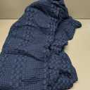 PHF 100% Cotton Waffle Weave Blanket King Size for Bed, Soft Lightweight & Breathable for Spring and Summer, All-Season Comfort, Luxury Aesthetic Blanket for Home Decor, 108"x90", Blue Sapphire