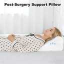 Facial Surgery Recovery Pillow, Memory Foam Support Back Sleeping Training Pillow for After Face Lift Surgery, Suit for After Neck Surgery Hair Transplant or Nose Job Pillow