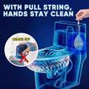Automatic Toilet Bowl Cleaner Tablets, Long-Lasting Toilet Bowl Cleaner, Bathroom Toilet Tank Cleaner (4 Bottles)