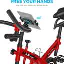 KDD Spin Bike Tablet Holder Mount, Phone iPad Holder Stand Exercise Bike Handlebar Mount for Stationary Bicycle, Treadmill, Microphone Stand, Fit for iPad Pro 12.9, Galaxy Tabs, iPhone(4.7-13)
