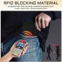 2 x Keallce for iPhone 17 Pro Case Wallet with 3 Card Holder, RFID Blocking Protection, Magnetic Clasps Credit Slots Shockproof Flip Cover for iPhone 17 Pro Men Women,6.3inch Black