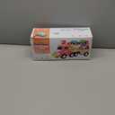 Toddler Car Toys for 1 2 3 4 Year Old Girl Birthday Gift, 5 in 1 Pink Princess Transport Carrier Trucks for Girls Age 1-2 3-4 with Lights & Music, Toddler Girl Toys for 1 2 3 4 Year Old Birthday Gift