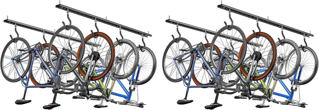 EVERHANGER Ceiling Bike Storage Rack for Garage, Indoor Bike Storage Hanger