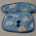 COOLBEBE Car Seat Protector for Potty Training, Dry Waterproof Car Seat Liner Toilet Training for Baby Infant Toddler, Piddle Pads Cover Car Seat Pad for Strollers & Carseat (Blue) (1 Pack)