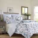 Laura Ashley - Queen Comforter Set with Shams, Cotton, Reversible
Soft & Comfortable Feel, Year-Round Bedding, Versatile Bedroom Layering, Durable Construction, Machine Washable