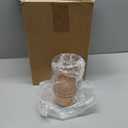 6 Pcs (H:7" W:4") Embossed Flower Vase Pedestal Glass Vase Big Base Thickened Crystal Vintage Vases for Valentines Day Wedding Home Decor Table Centerpiece House Warming Gifts(Amber)