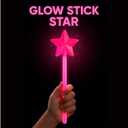 4 Pcs Glow Stick Wand Lights, Pink