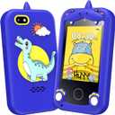 Kids Phone for Boys Girls, Touchscreen Toddler Smartphone Learning Toy, 3-10 Year Old Christmas Birthday Gift, Play Cell Phone With Camera, Games, Music, 8GB Card (Navy Blue)