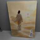 Jesus Canvas Wall Art He is resurrected Easter Christian Wall Decor Picture Pink Cherry Blossom Religious God Poster Print for Church Living Room Bedroom Decoration